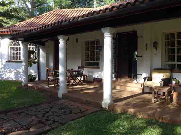 Hornbill Cottage veranda in Nairobi