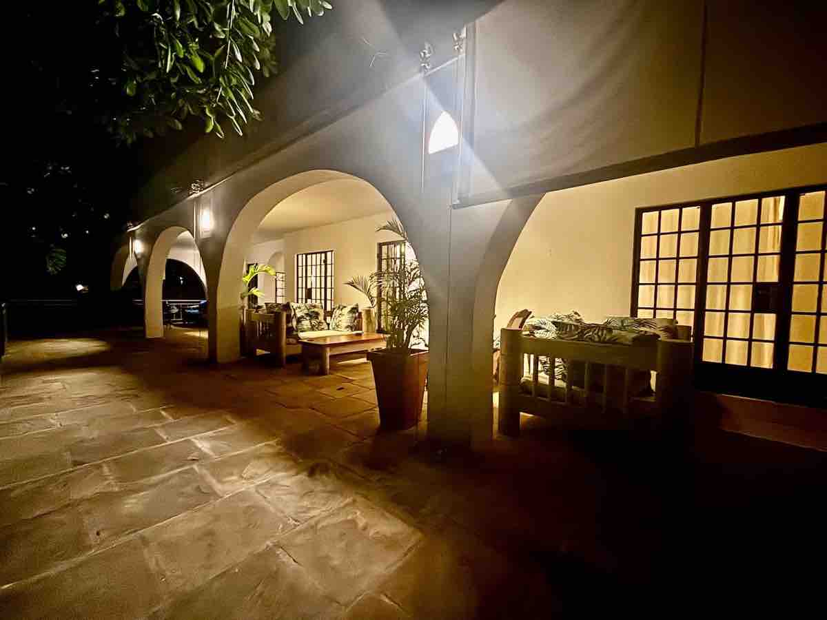 Watamu outside veranda night time